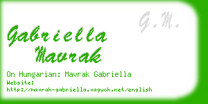 gabriella mavrak business card